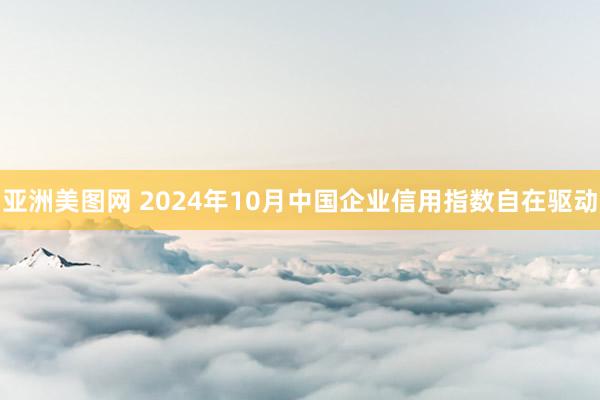 亚洲美图网 2024年10月中国企业信用指数自在驱动