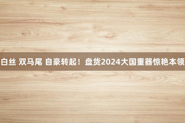 白丝 双马尾 自豪转起！盘货2024大国重器惊艳本领