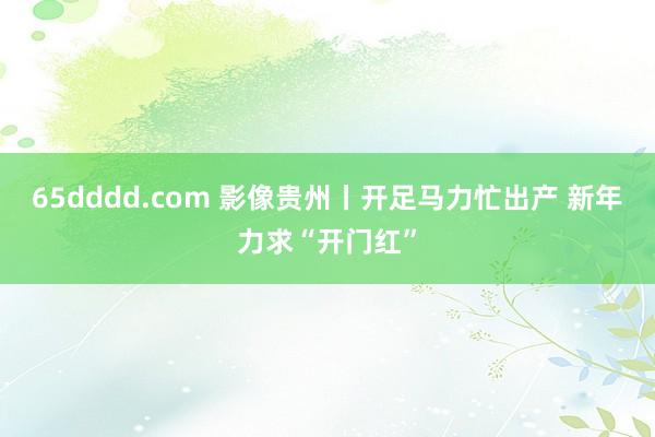 65dddd.com 影像贵州丨开足马力忙出产 新年力求“开